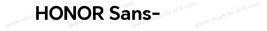 荣耀字体HONOR Sans字体转换